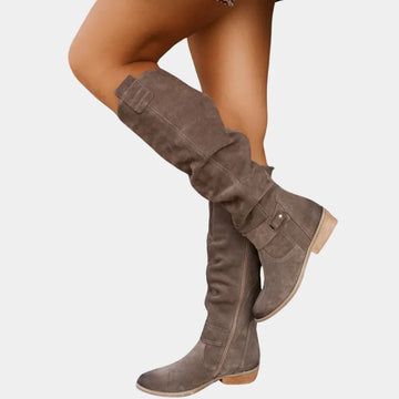 Elvayn | Women’s Winter Knee-High Zipper Boots