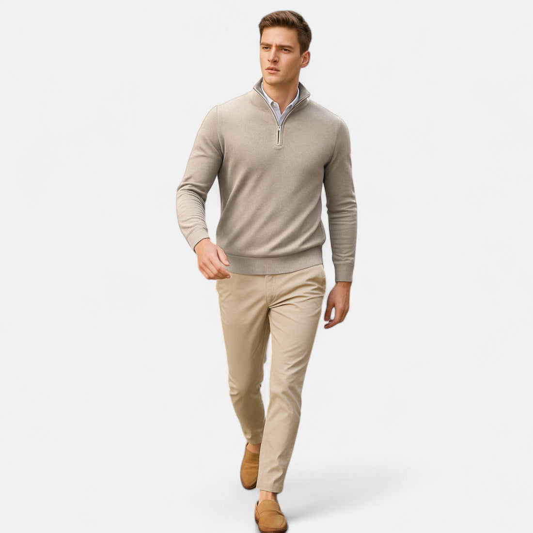 Elvayn  | Men’s Slim-Fit Sweater Quarter-Zip