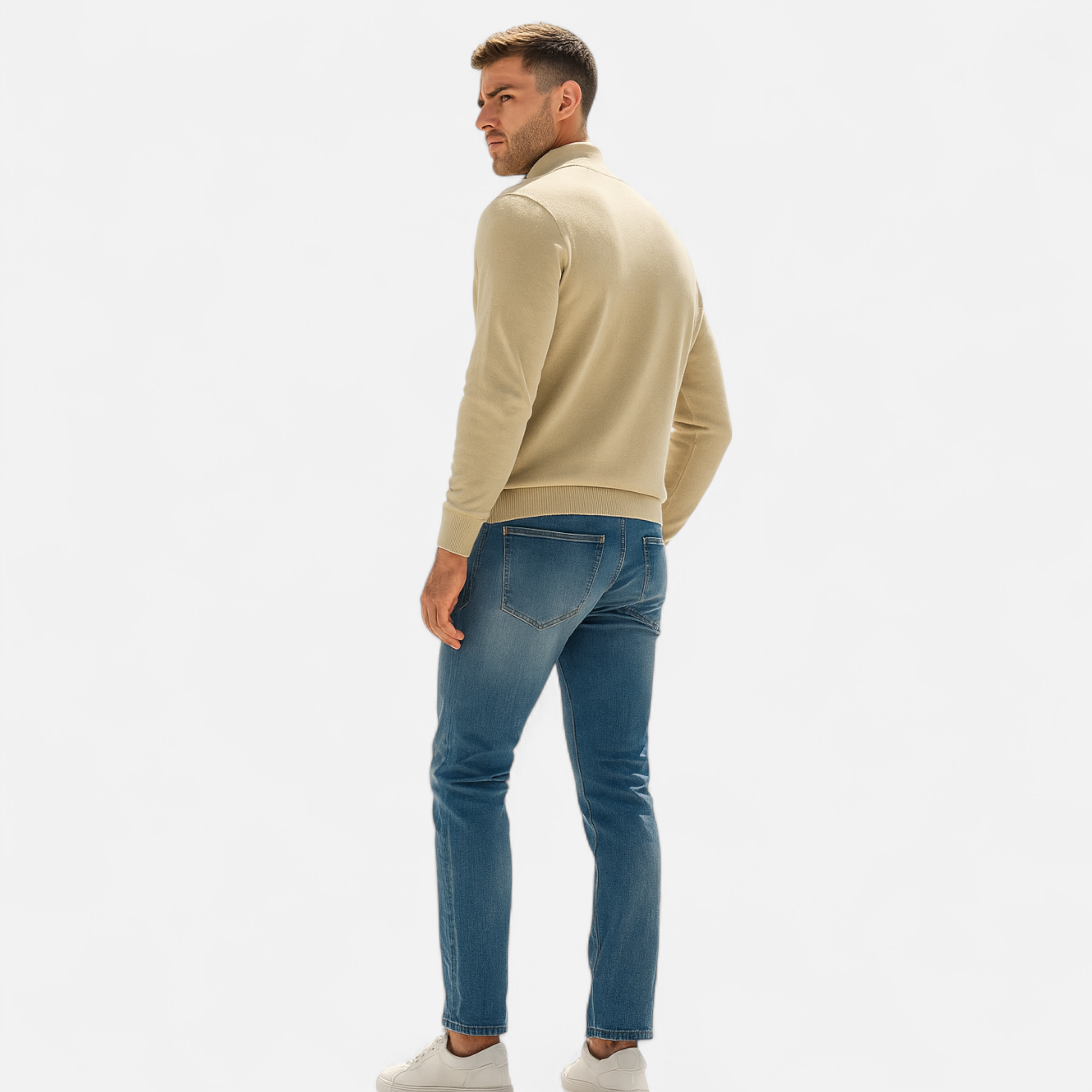 Elvayn | Men’s Half-Zip Sweater – Heritage Knit Elegance