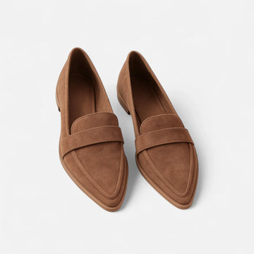 Classic pointed-toe loafers for women