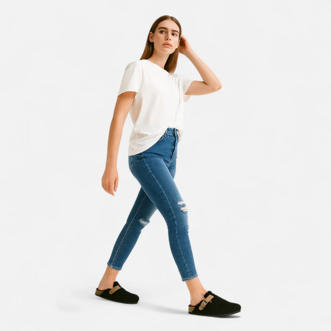 Cozy winter mules for women
