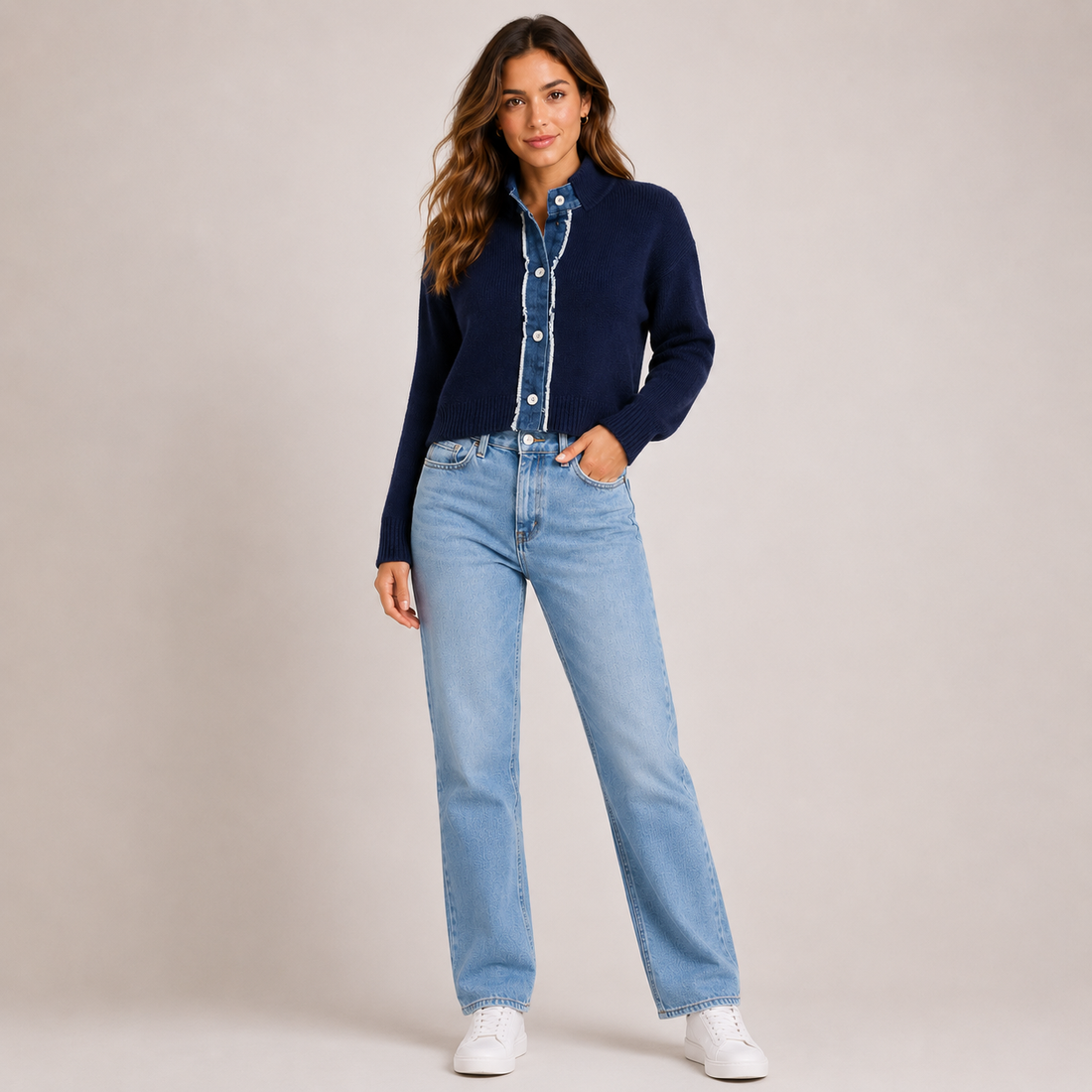 Elvayn | Women’s Spring Layered Button Cardigan Jacket
