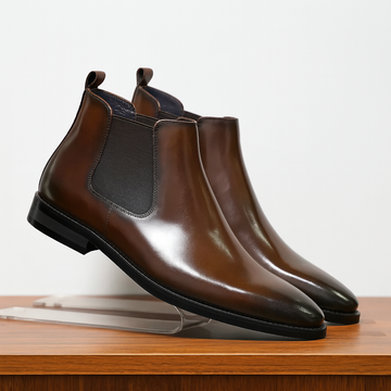 Elvayn | Men’s Brown Leather Chelsea Boots