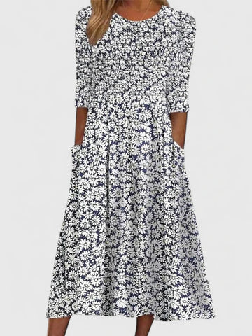 Violethia | Elegant Midi Dress