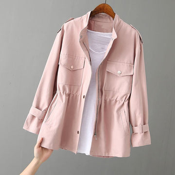 Elvayn | Chic Women's Utility Jacket with Zipper