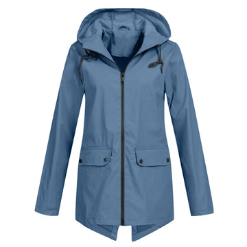 Elvayn | Women’s Breathable Hooded Rain Jacket