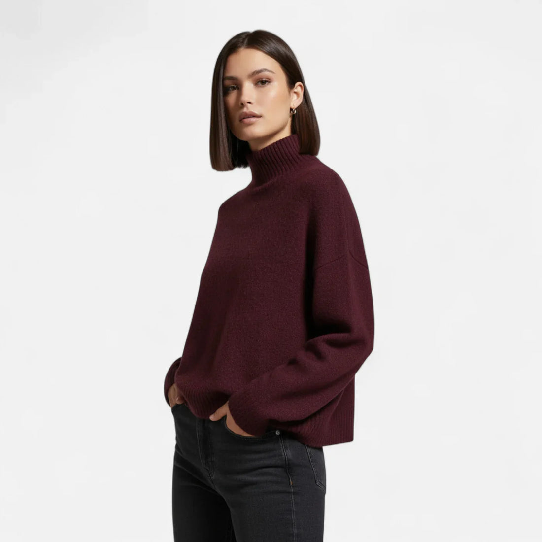 Vintage turtleneck sweater for women