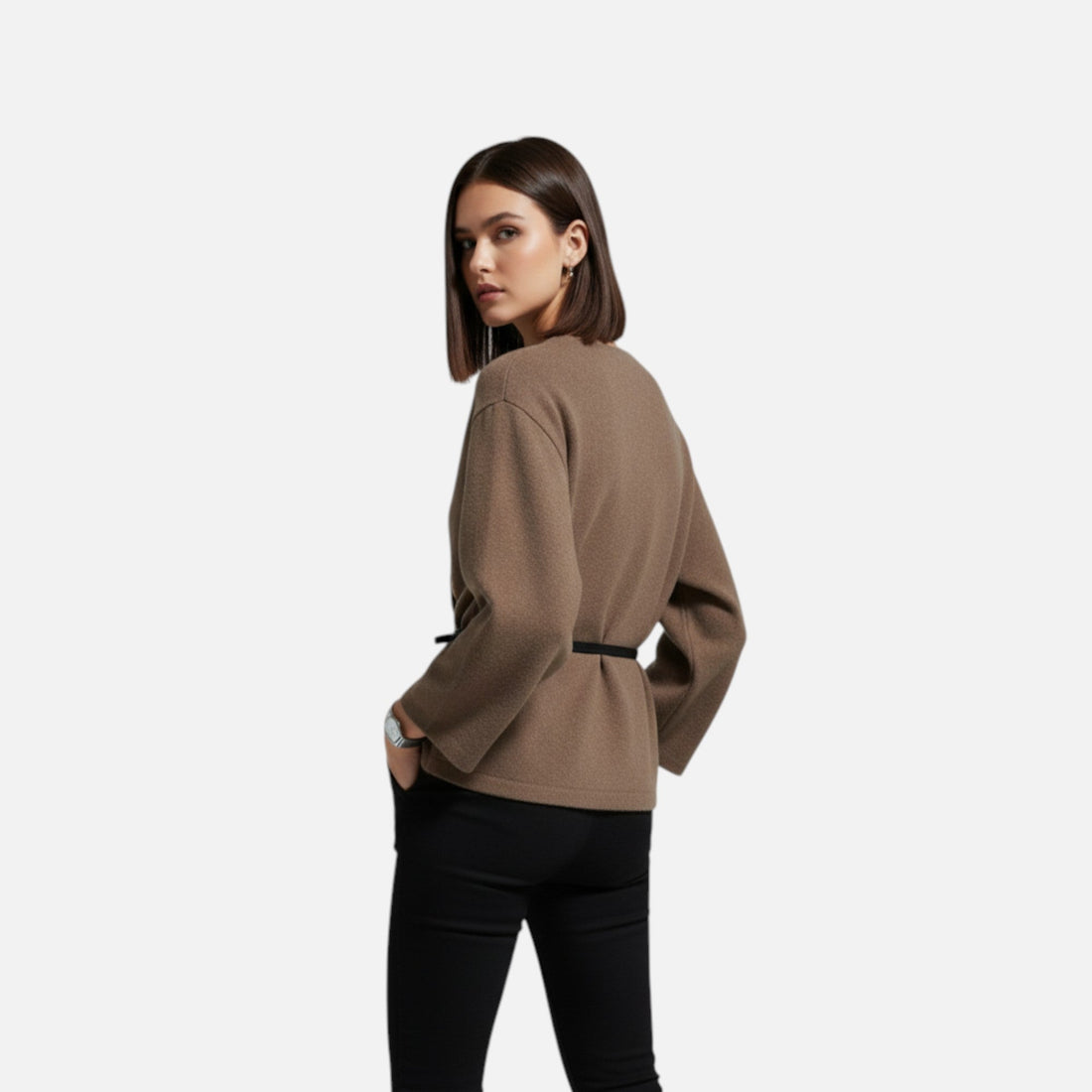 Elvayn | Women's Elegant Wrap Sweater