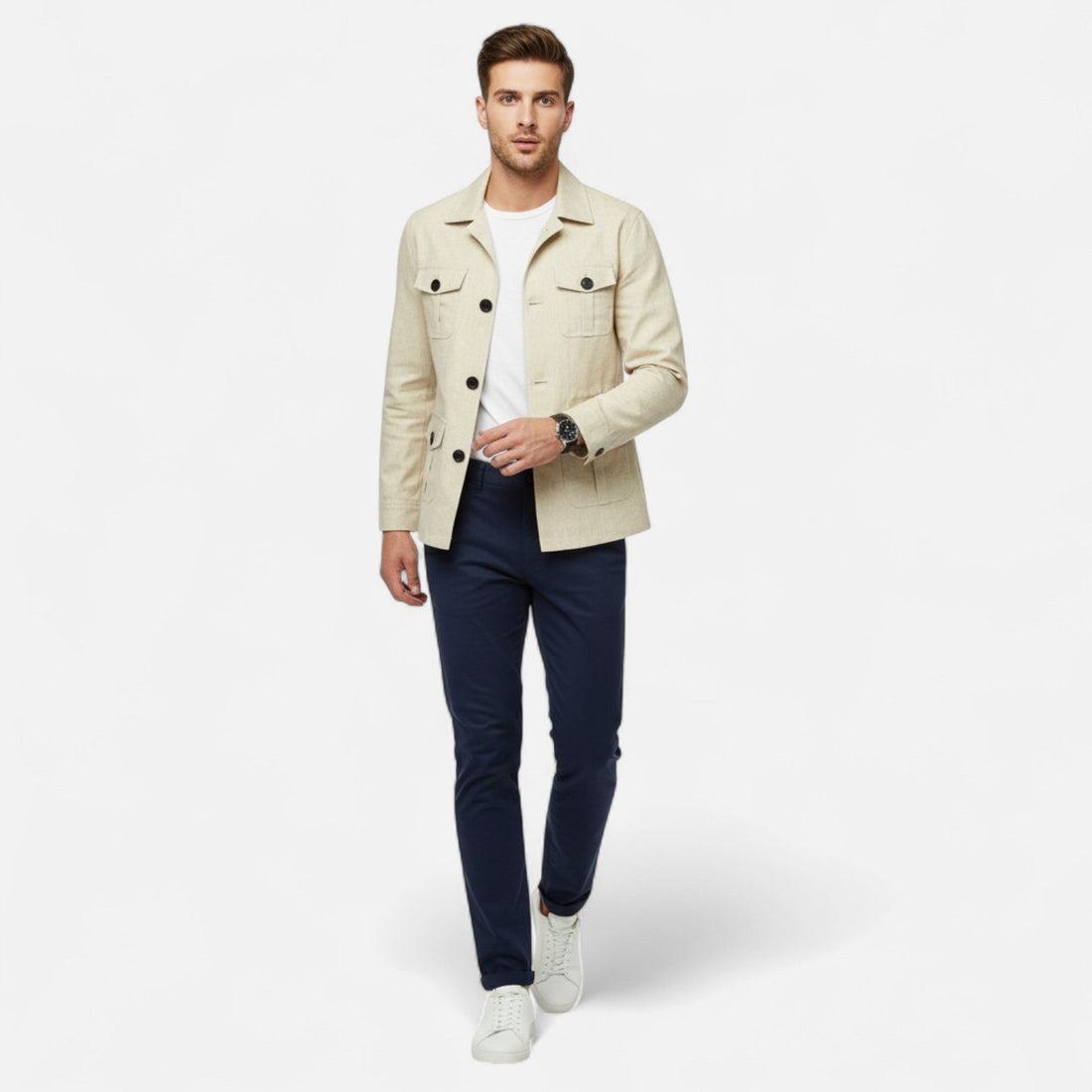 Elvayn | Men’s Cargo Jacket | Autumn/Winter Utility Outerwear
