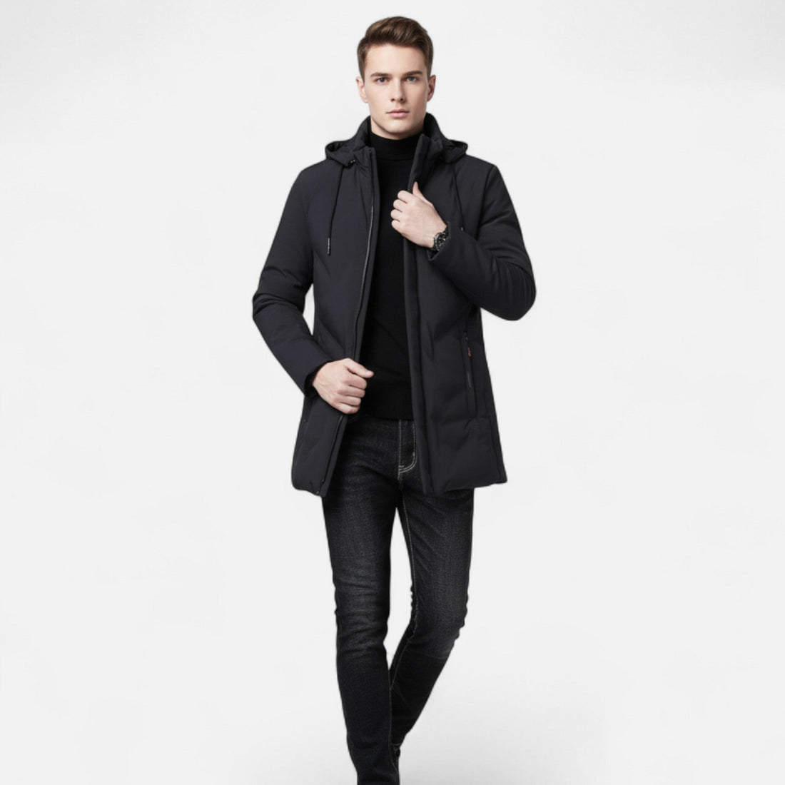 Elvayn | Men’s Heritage Hooded Cotton-Blend Parka