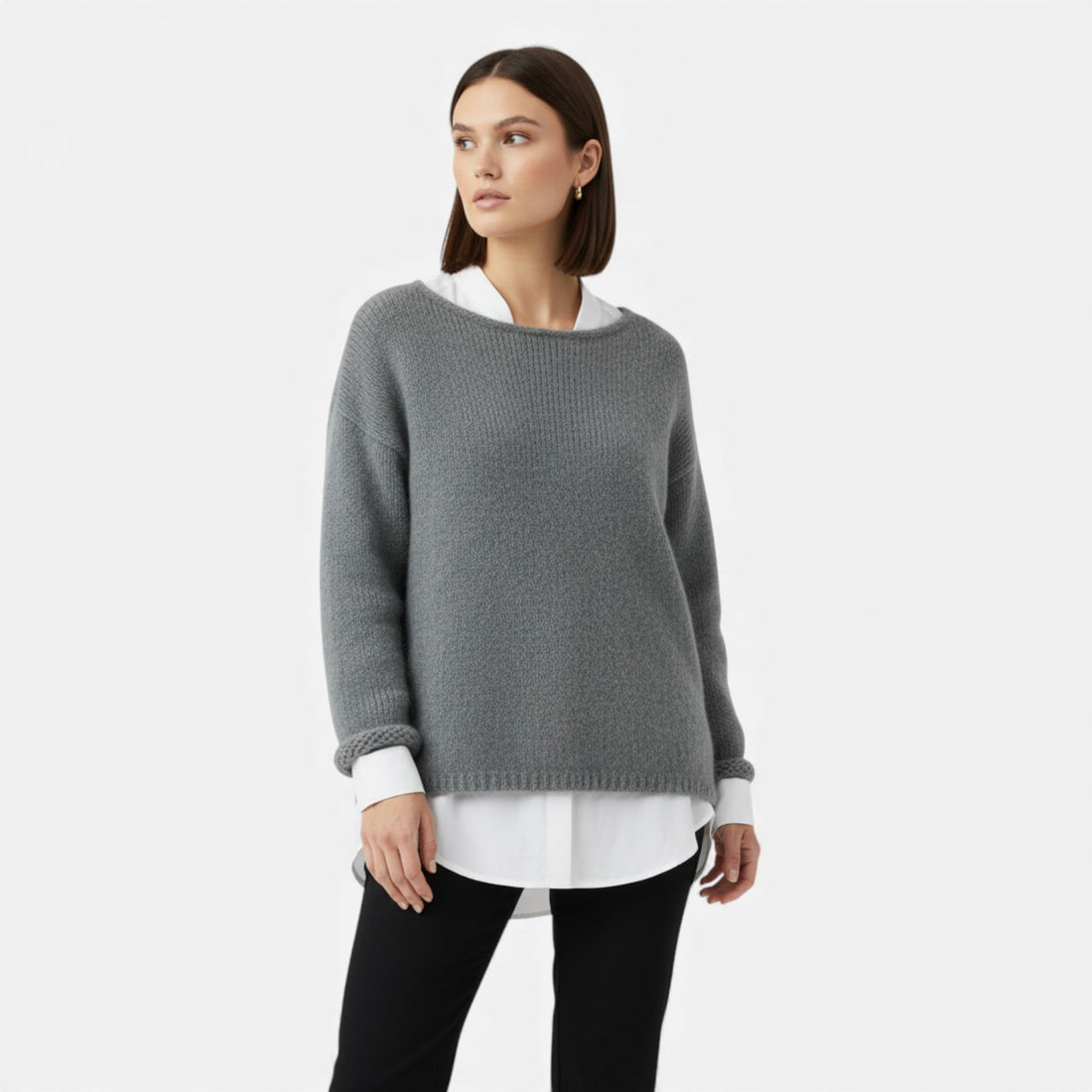 Elvayn  | Women’s Off-Shoulder Knit Winter Sweater