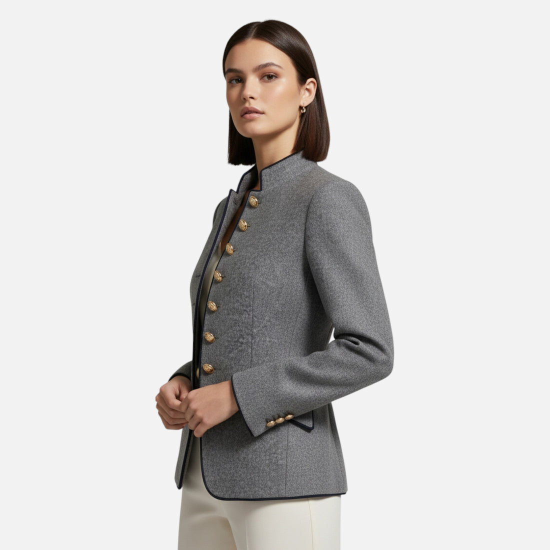 Elvayn | Women’s Double-Breasted Wool Blazer