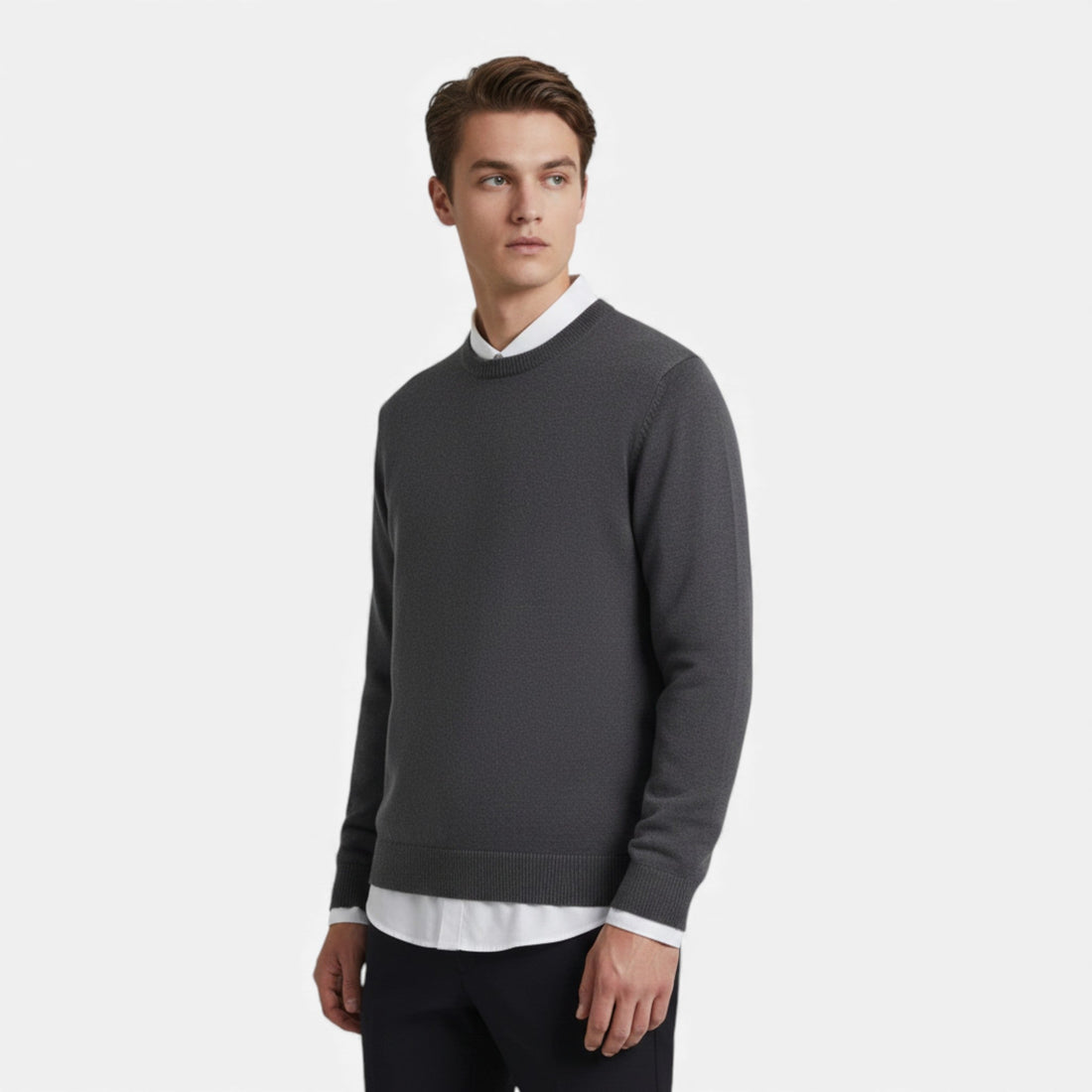Elvayn | Men’s Crew Neck Knit Sweater