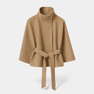 Elvayn | Women’s Short Belted Cape Coat