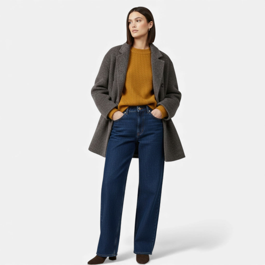 Elvayn | Women’s Classic Wool-Blend Winter Coat