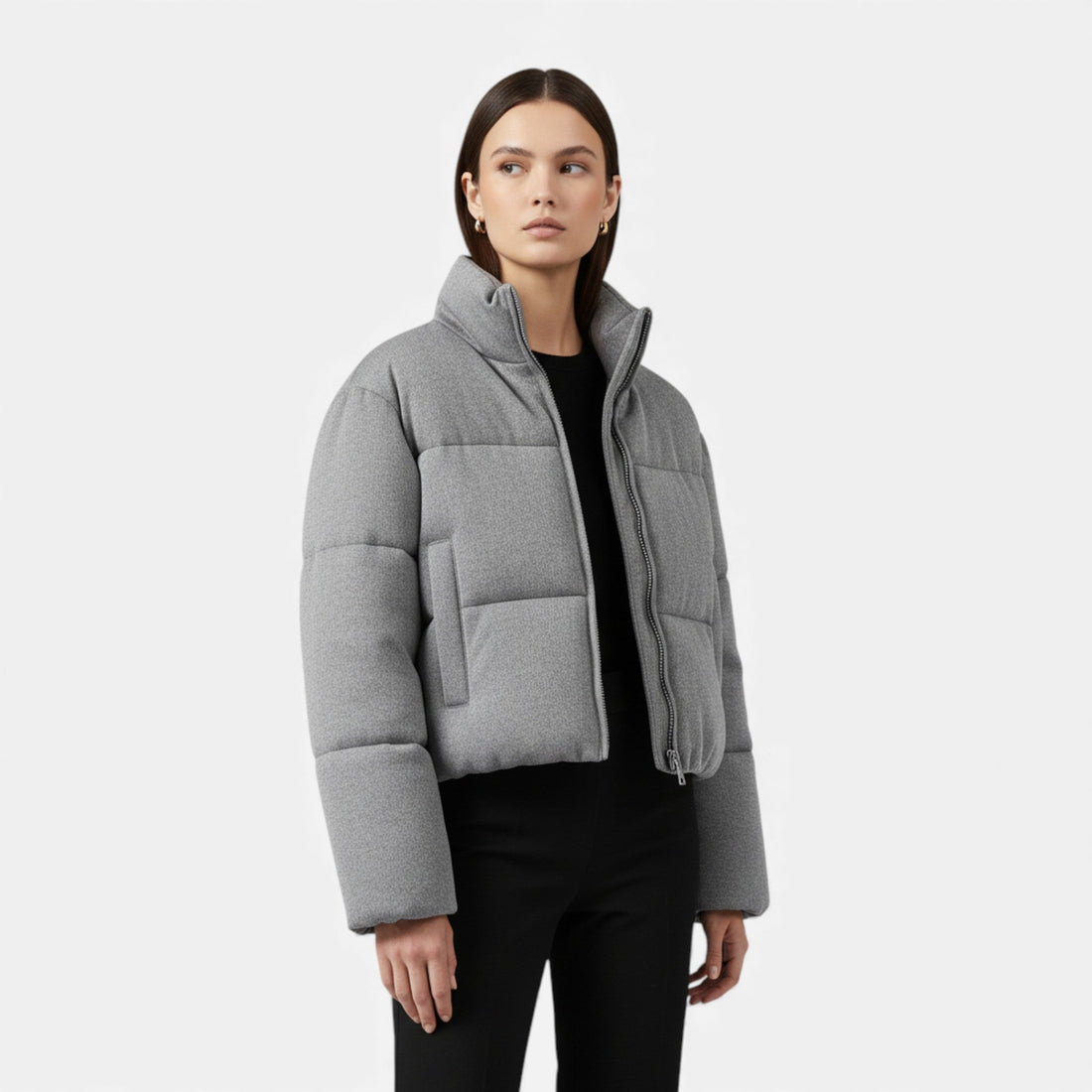 Elvayn | Women’s Knitted Cotton-Style Jacket