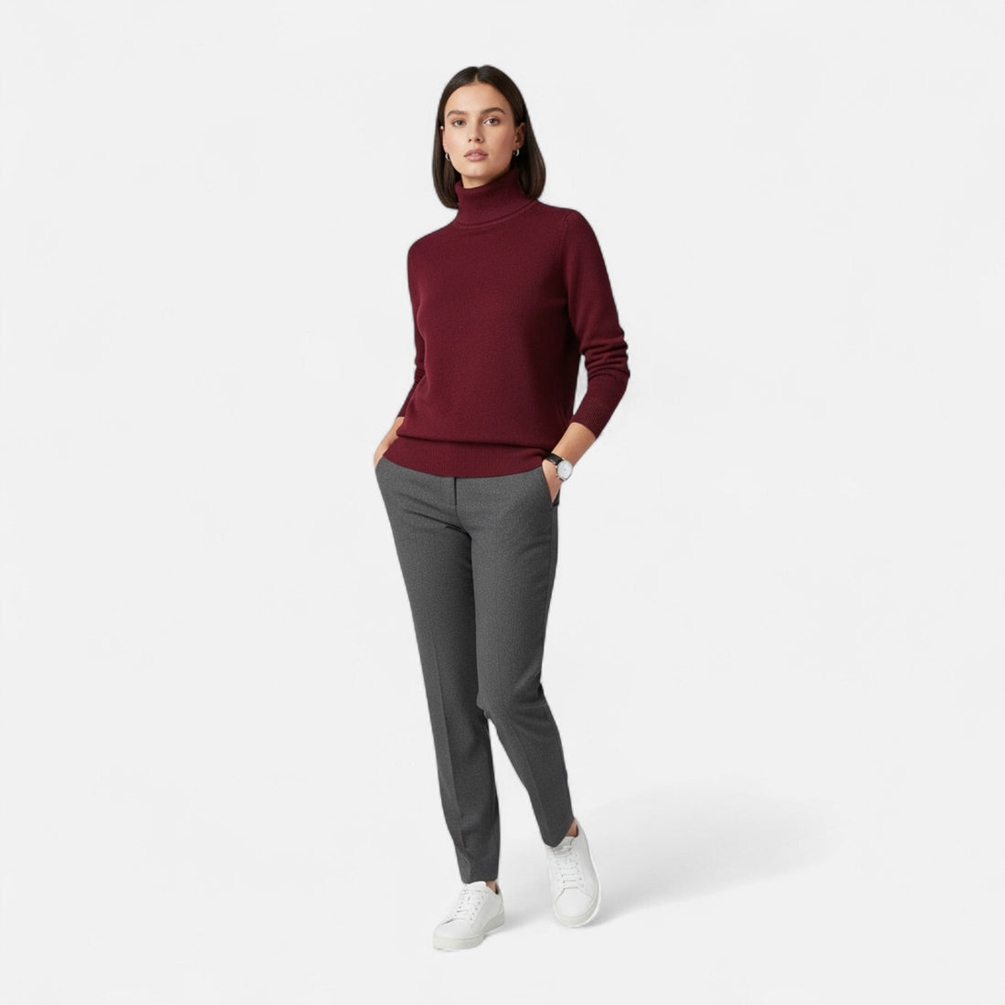 Elvayn  | Women's Plush Turtleneck – Heritage Winter Warmth