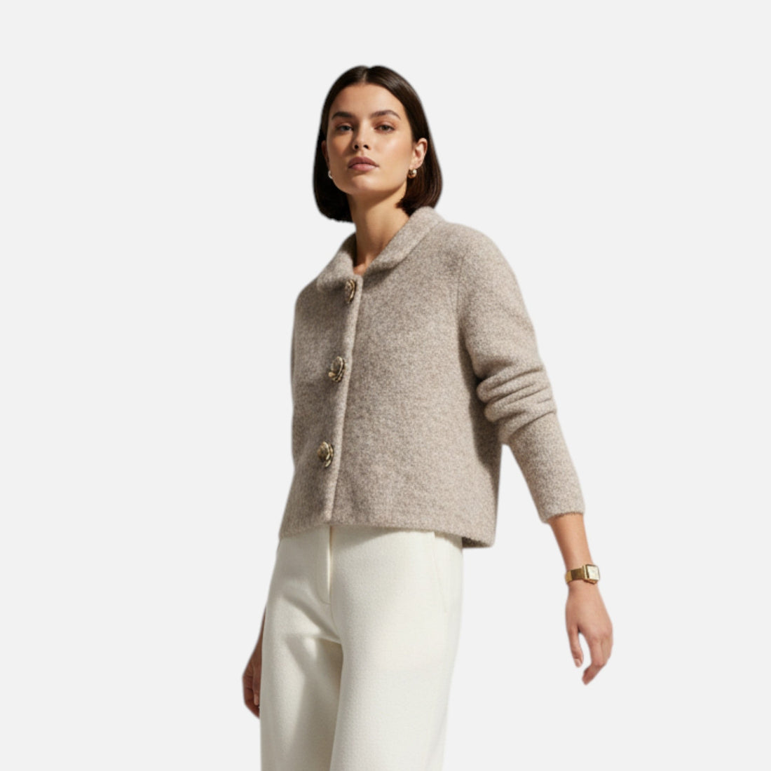 Elvayn  | Women's Floral Button Cardigan