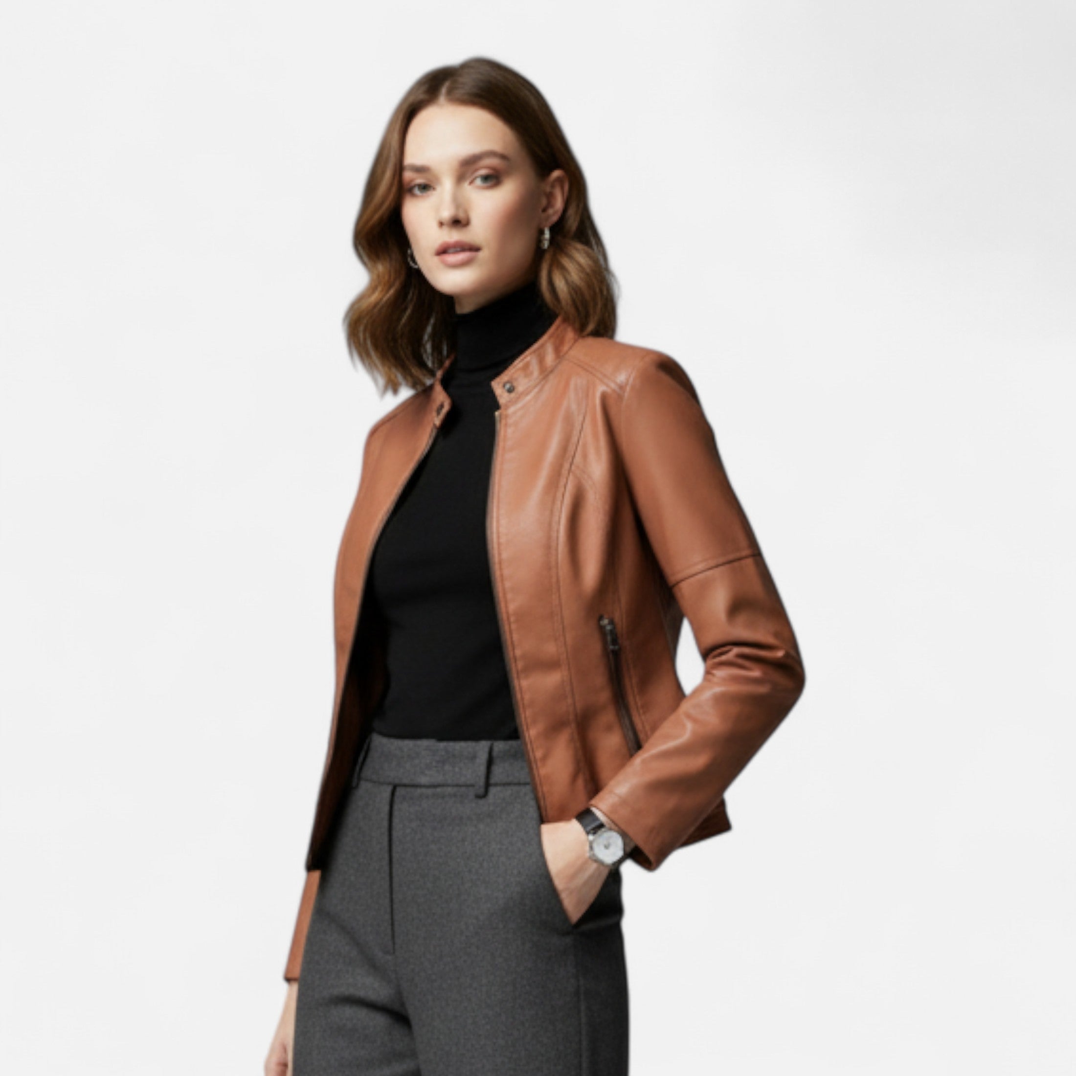 Elvayn | Women’s Leather Jacket– Heritage Chic