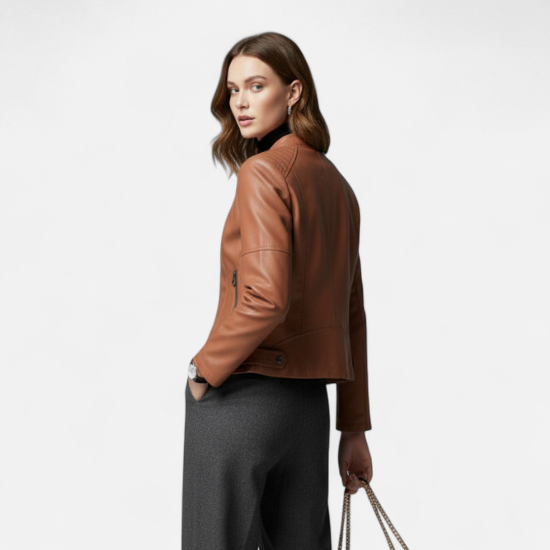 Elvayn | Women’s Leather Jacket– Heritage Chic