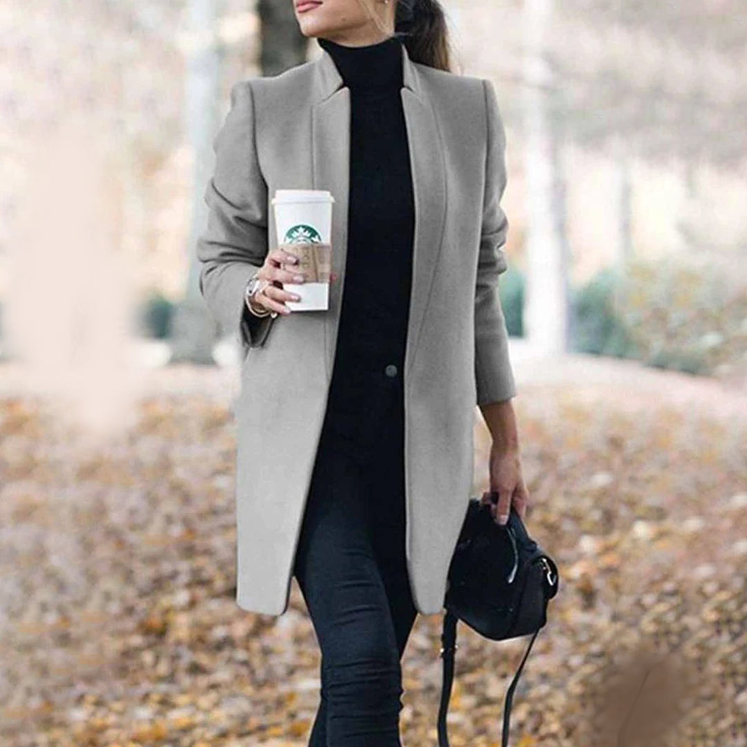 Elvayn | Women’s Classic Tailored Lapel Winter Coat