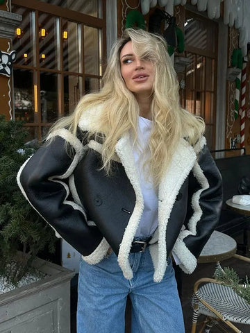 Elvayn | Women’s Winter Shearling Jacket