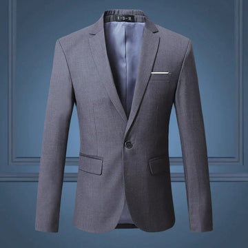 Elvayn | Men’s Classic One Button Tailored Suit Blazer