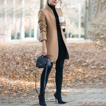 Elvayn | Women’s Classic Tailored Lapel Winter Coat