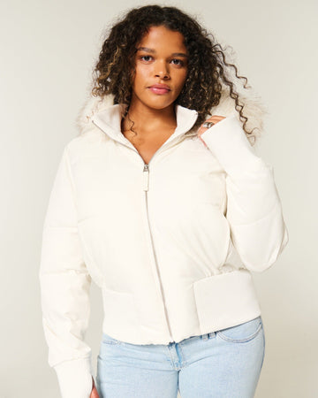 Elvayn | Warm Stylish Winter Hooded Jacket for Women
