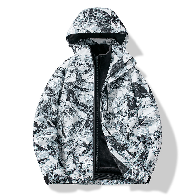 Elvayn | Men’s Mountain Print Ski Jacket