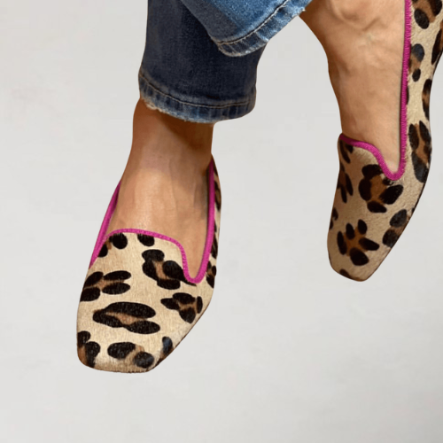 Elvayn | Leopard Print Loafers