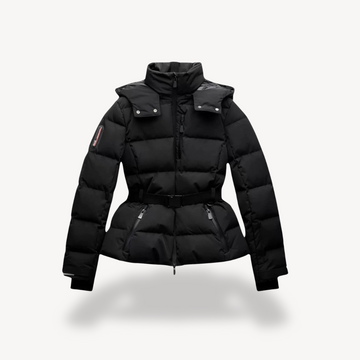 Elvayn | Women’s Winter Puffer Jacket with Belt