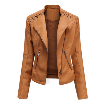 Elvayn | Women’s Trendy Zipper Front Jacket
