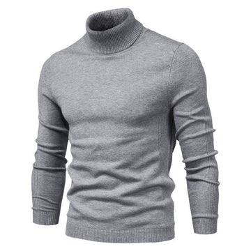 Elvayn | Warm Knitted High Neck Sweater For Men