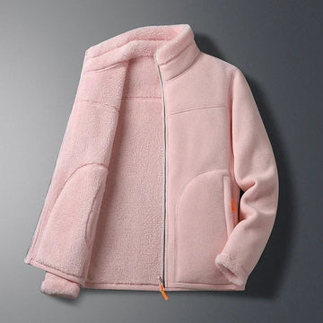 Elvayn | Women’s  Classic Stand Collar Zip Winter Jacket