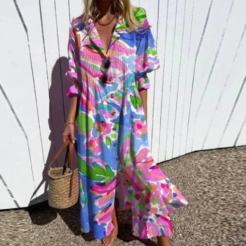 Elvayn | Beach Bohemian Summer Dress