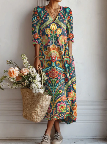 Elvayn | Relaxed Everyday Midi Dress