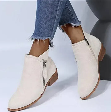 Elvayn | Women’s Stylish Zip Heel Boots