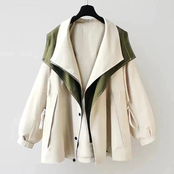 Elvayn | Women’s Stylish Hooded Double Layer Jacket
