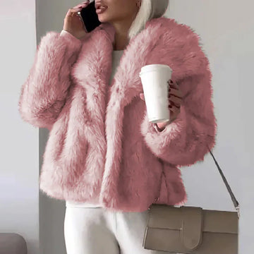 Elvayn | Women’s Relaxed Fit Faux Fur Jacket