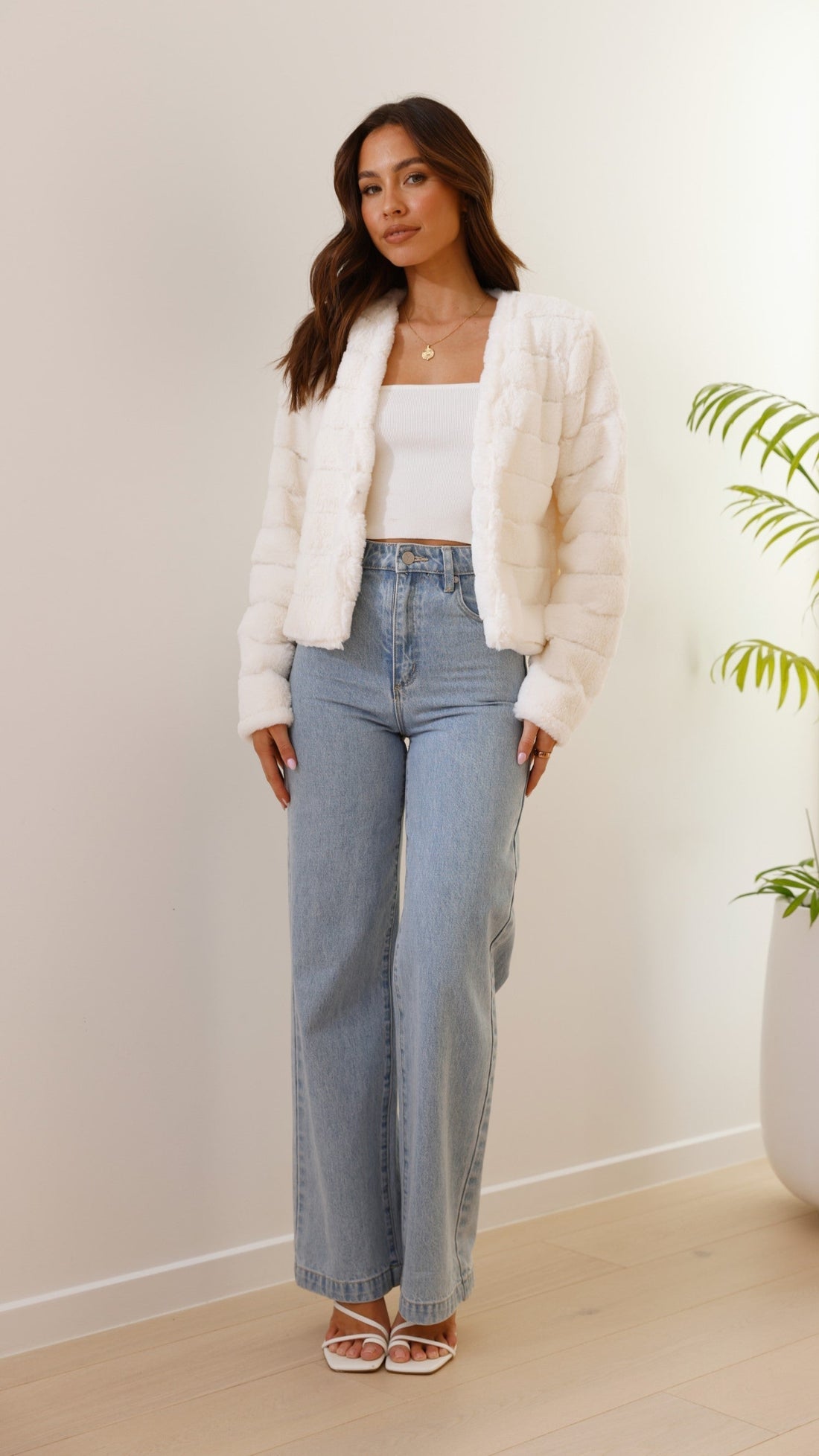 Elvayn | Women’s Chic Faux Fur Evening Jacket