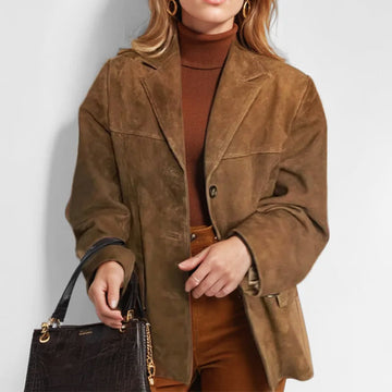 Elvayn | Women’s Stylish Button-Down Blazer Jacket