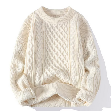 Elvayn | Women’s Spring Textured Crewneck Sweater