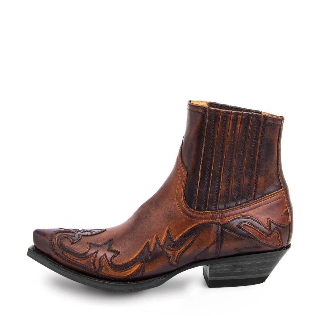 Elvayn | Traditional Western Cowboy Style Boots For Men