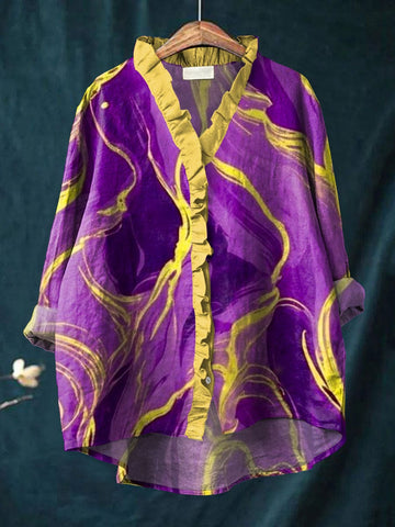 Bonnie | Spiral Print Blouse