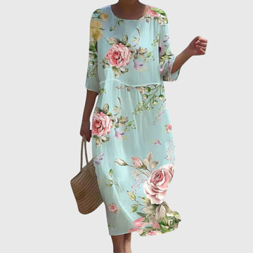 Elvayn | Floral Summer Maxi Dress