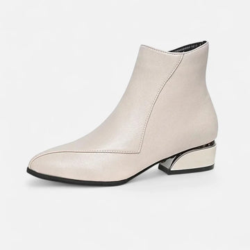 Elegant low-heel ankle boots for women