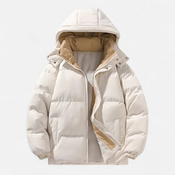 Elvayn | Men’s Detachable-Hood Padded Jacket