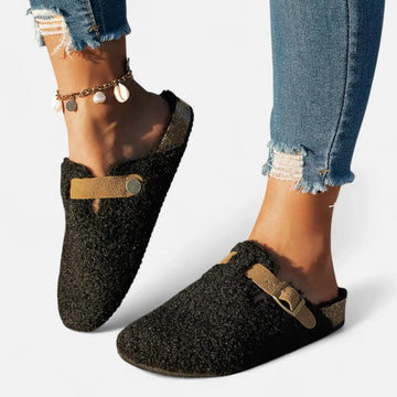 Cozy winter mules for women