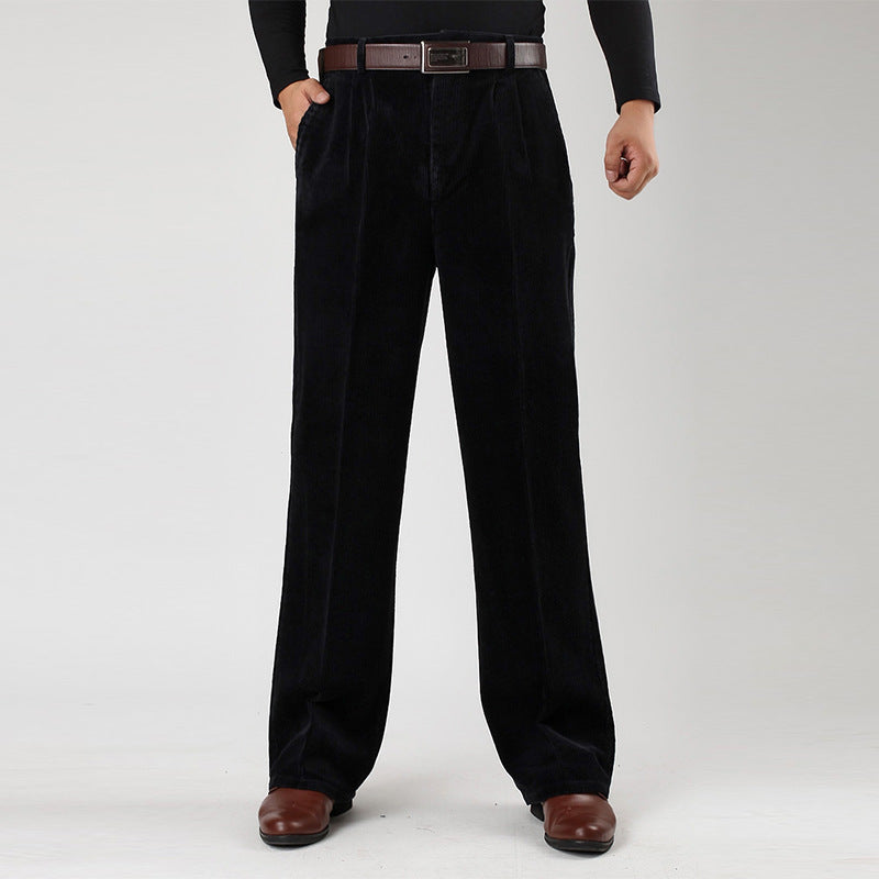 Elvayn | Men's Casual High-Waist Pleated Pants